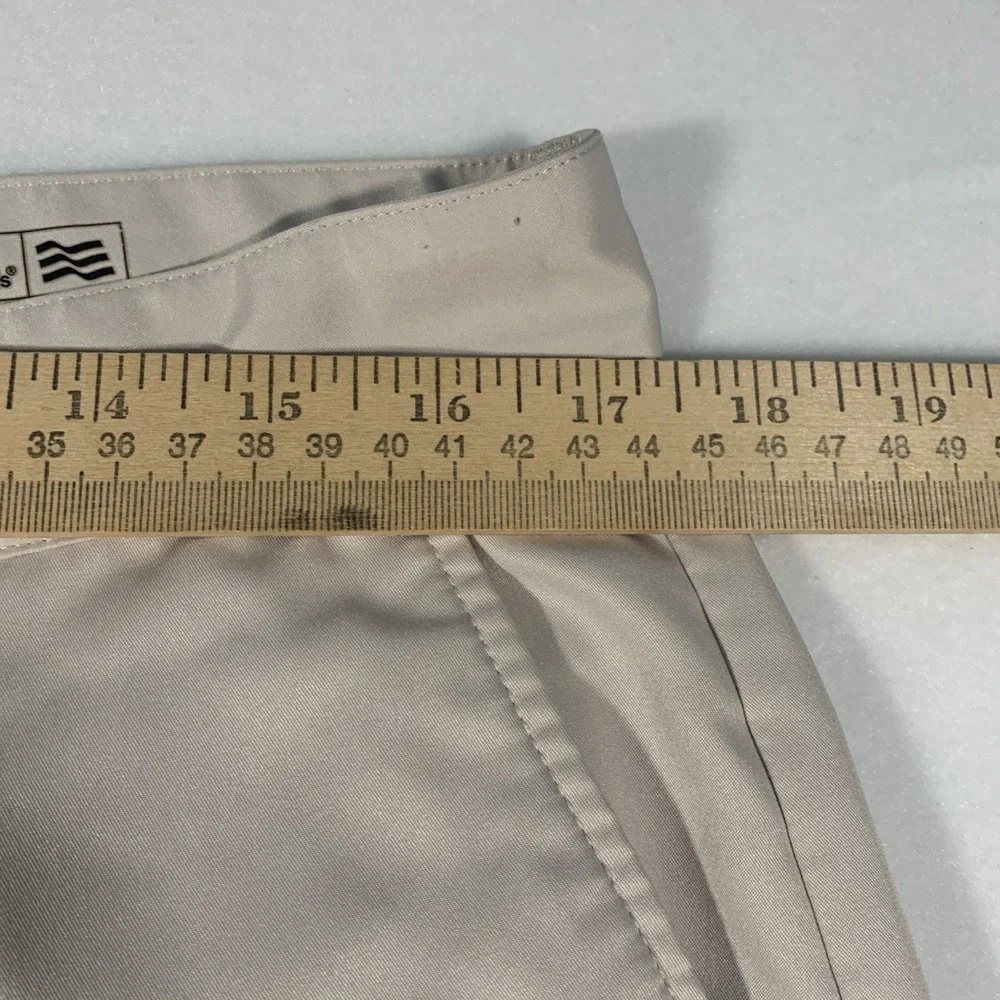 Adidas ClimaLite Golf Pants Men's 35 x 32 Beige Flat Front Regular Straight‎ Leg